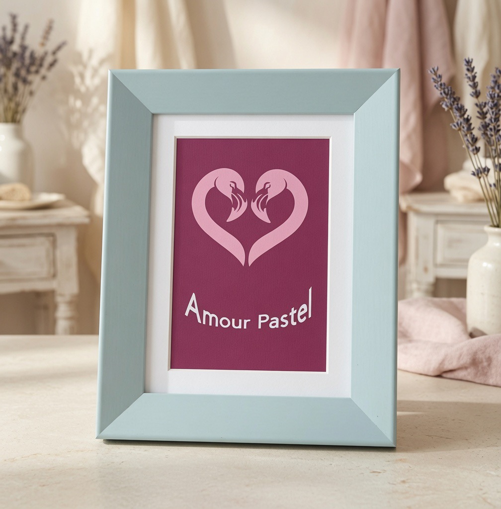 Tableau Amour Pastel
